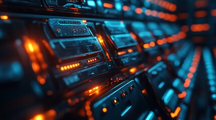 Naklejka premium A high-level concept for a document management system, focusing on software solutions for managing and sharing documents, AI Generative