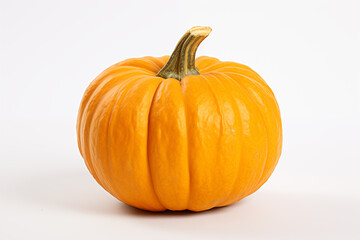 Obraz premium orange pumpkin on isolated white background