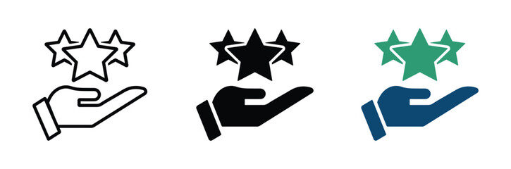 Feedback vector icons. Customer satisfaction icons. Customer review vector signs