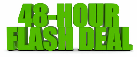 Fototapeta premium 48,Hour Flash Deal , 3d text