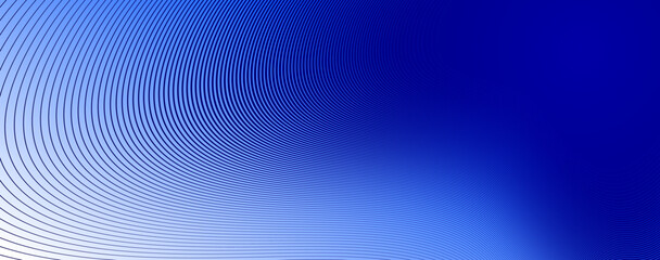 Blue lines in 3D perspective vector abstract background, dynamic linear minimal design, wave lied pattern in dimensional and movement.