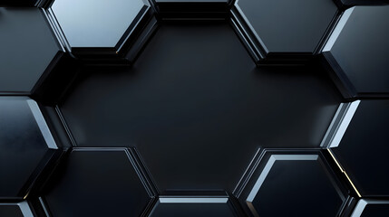 Hexagonal Dark Tech Frame 81