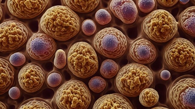 Fat Cells in Human Tissue