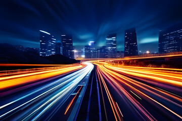 Fototapeta premium traffic at night
