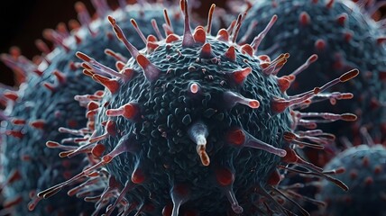 Virus Attaching to a Host Cell