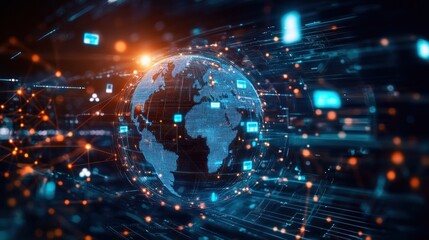 Obraz premium Global Network Connections