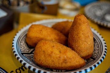 Sicilian arancini plate