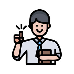 set of funny cartoon builder