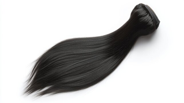 High-quality black hair extension bundle, perfect for styling and adding volume to your hair. Sleek, natural, and ready for use.
