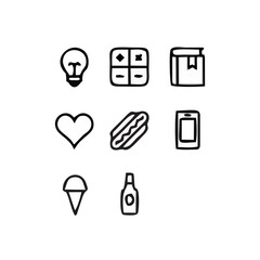 set of icons for web