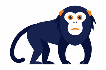 Obraz premium Howler monkey vector design on a white background