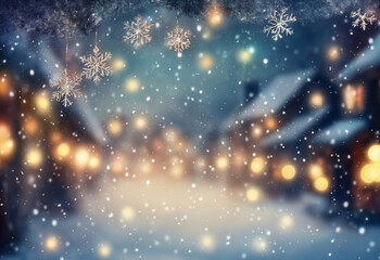 Fototapeta premium Christmas decorations and gifts, background for new year celebrations, winter fairy tale
