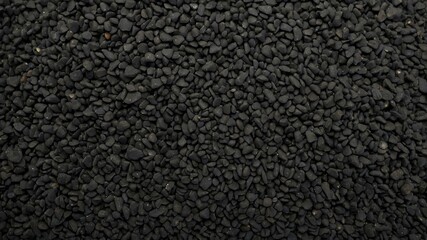 black gravel flat surface texture background