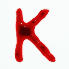 red wine or blood alphabets font for design or food concept