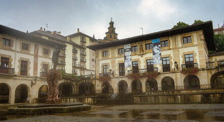 Naklejka premium plaza, Gernika-Lumo, Basque Country, Spain, Europe, September 2024