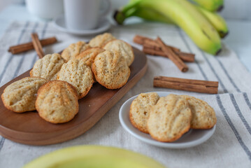 Madeleines or petite madeleine a traditional cake from the Lorraine region of France