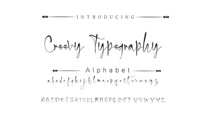 Handwritten Signature Style Typeface