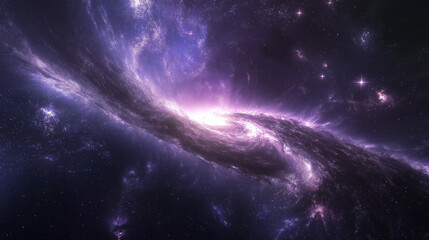 Obraz premium view from space to a galaxy and stars , space galaxy background , a galaxy nebula
