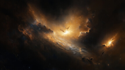 Fototapeta premium view from space to a galaxy and stars , space galaxy background , a galaxy nebula