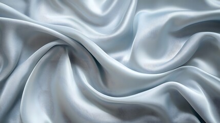 Obraz premium Smooth Grey Silk Fabric Draped Texture.