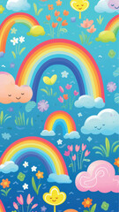 Illustration whimsical graphics painting.