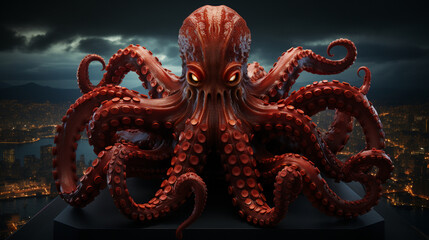 Fototapeta premium The Enigmatic Octopus
