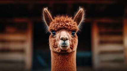 Obraz premium adorable alpaca portrait