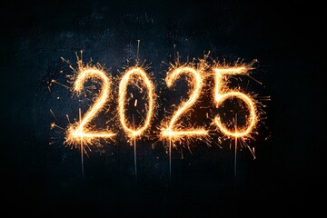 New Year 2025 Sparkler Celebration