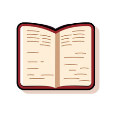 Simple Vector Style Open Book Icon