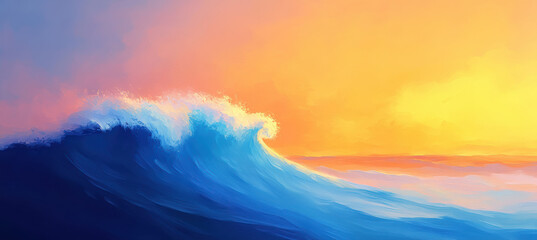 Ocean Wave Abstract Painting