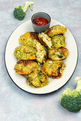 Green veggie broccoli cutlets.
