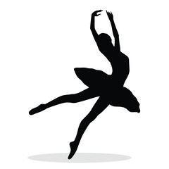 Ballet Silhouette, cute Ballet Vector Silhouette, Cute Ballet cartoon Silhouette, Ballet vector Silhouette, Ballet icon Silhouette, Ballet vector																									