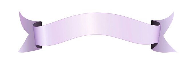 Obraz premium Purple colored vintage vector design element ribbon banner label on white background