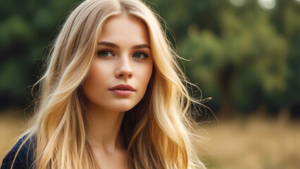 Fototapeta premium 金髪の女性