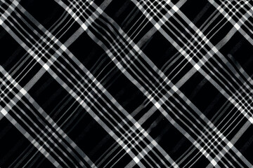 Monochrome diagonal plaid pattern