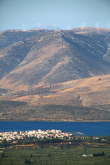 Obraz premium delphos greece with stone classical ruins