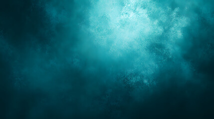 Fototapeta premium Abstract teal green with blue grainy color gradient background and glowing noise backdrop