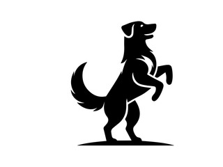 Dog animal vector black logo type
dog Pose vector silhouette illustration black color white background Vector free dog vector set.
