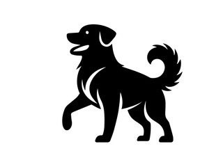 Dog animal vector black logo type
dog Pose vector silhouette illustration black color white background Vector free dog vector set.