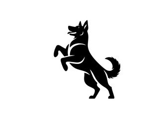 Dog animal vector black logo type
dog Pose vector silhouette illustration black color white background Vector free dog vector set.