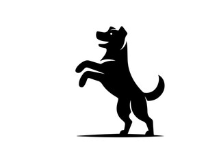 Dog animal vector black logo type
dog Pose vector silhouette illustration black color white background Vector free dog vector set.