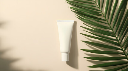 Fresh and natural skincare product display