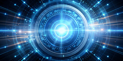 Obraz premium of a glowing, futuristic core representing the essence of technology , Technology, innovation, digital