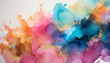 abstract watercolor illustration background, AI generated