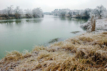 Snow and rime in rural China