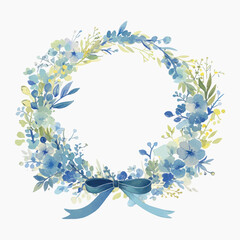 Elegant floral wreath design