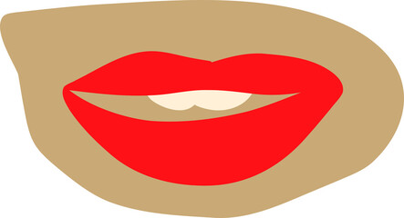 illustration of lips