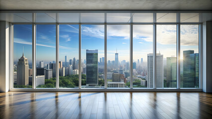 Windows with a view of cityscape, architecture, building, urban, glass, reflection, skyline, city, modern, design, exterior