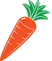 vector icon carrot illustration art