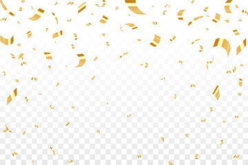 Abstract gold confetti party celebration banner background template, Great for a birthday party or an event celebration invitation or decor. confetti,